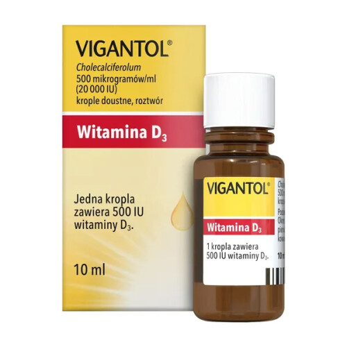 Merck Vigantol 20,000IU, vitamin D3 oral drops, solution, 10 ml