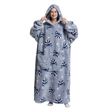 (Raccoon (180cm)) Adults Extra Long Hoodie Blanket Oversized Soft Sherpa Fleece Giant Sweatshirt