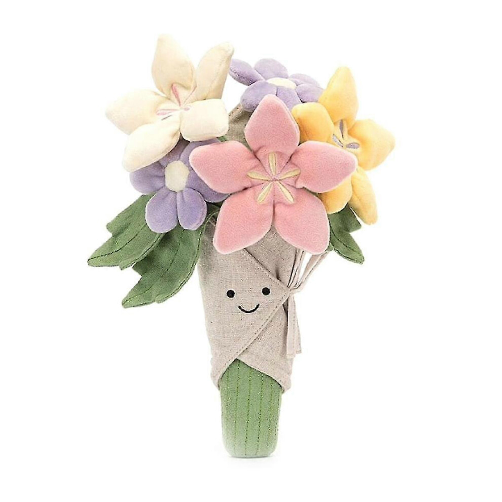 Fleur en peluche Jouets en peluche Bouquet Doll Cartoon Stuffed Pillow Birthday Graduation Day Gift