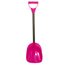 (Hot Pink) Beach Toys Children's Snow Shovel Children's Beach Shovel With Stainless Steel Handle
