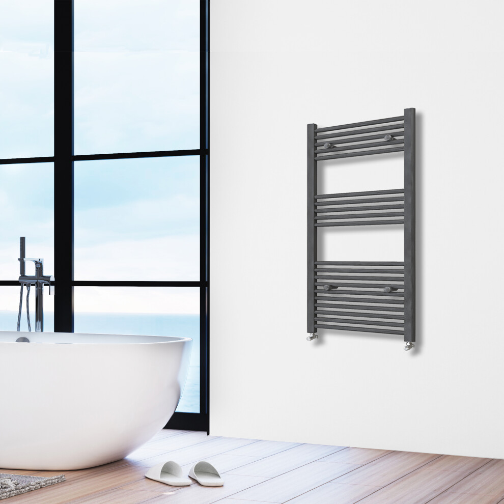 (white, 1200x500mm) Stylish Straight Towel Rail HeatingTowel Radiator