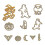 11 Pcs/set Cookie Cutters Plastic 3d Halloween Theme Pressable Biscuit Mold 1
