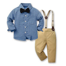 (110cm, Sky blue) Baby Boys Suit Outfits, Boys Gentleman Outfits Suit Set, , 3 Months - 14 Years