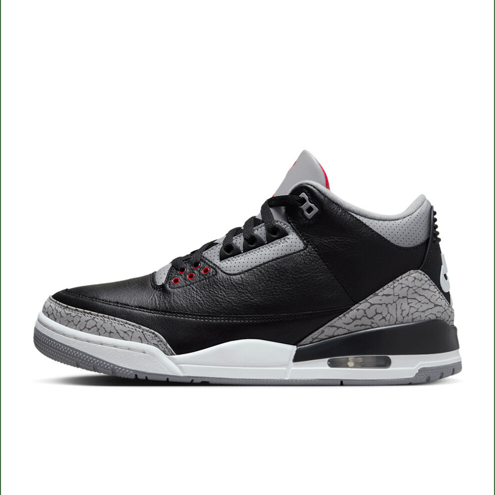 (UK6.5/EUR40.5/25.5CM ) Nike Air Jordan 3 Black Cement 2024 Men's Shoes Trainers