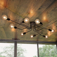 Modern Chandeliers Ceiling Lights Black 8 E27 For Living Room Bedroom Restaurant Cafe(without Bulbs)