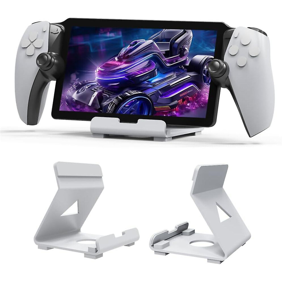 Handheld Game Console Holder Tablets Stand,Tablet Stand For Playstation Portal/For Rog Ally Game Machine Tablet Stand Holder Accessories (White) White 7364070363681