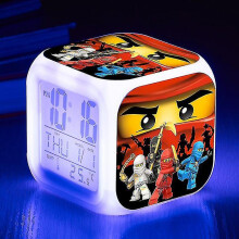 Coscelia Ninjago Kids Cartoon Alarm Clock Led Digital Alarm Clock-style 3