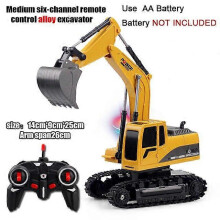 (Without battery) 2.4Ghz 6 Channel 1:24 RC Excavator toy RC Engineering Car Alloy and plastic Excavator RTR For kids Christmas gift Robotic Toys