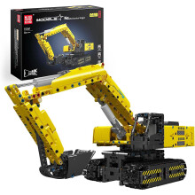 Mould King Excavator Building Sets Toy, Electric Excavator Toy Building Blocks Toy with Remote Control Creative Construction Vehicles Building Kit Toy