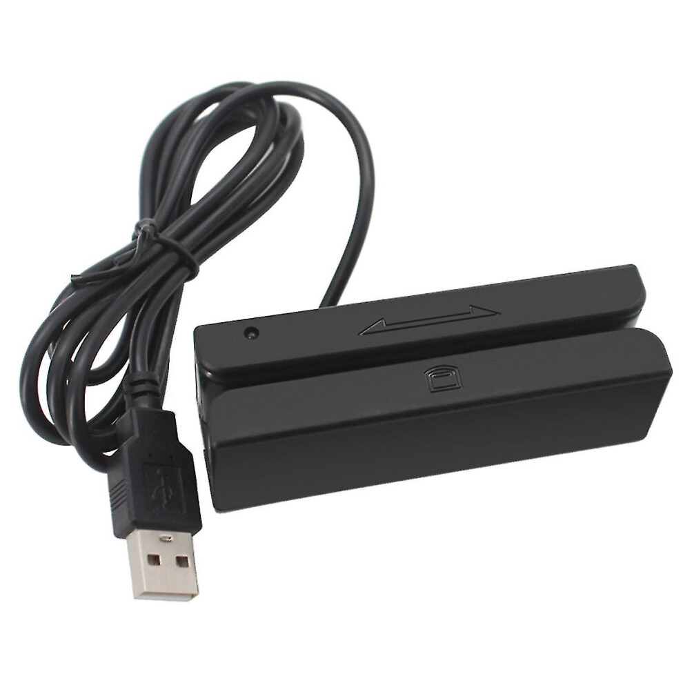 Msr90 Usb Magnetic Strip Card Reading Machine Card Reader Stripe 3 Tracks Mini Swiper For Usb Pc 7364070369072