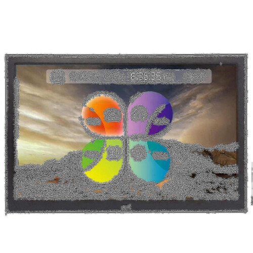 Digital Picture Frame, 12 Inch Digital With Wireless Remote Control, Support Sd Card/usb Eu Plug
