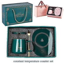 (Green Pad (No Cup)) Coffee Mug Warmer Pad Cup Heater Coaster Constant Temperature Heating Usb Electric Mug Mat Set Milk Tea Water Home Office Gift