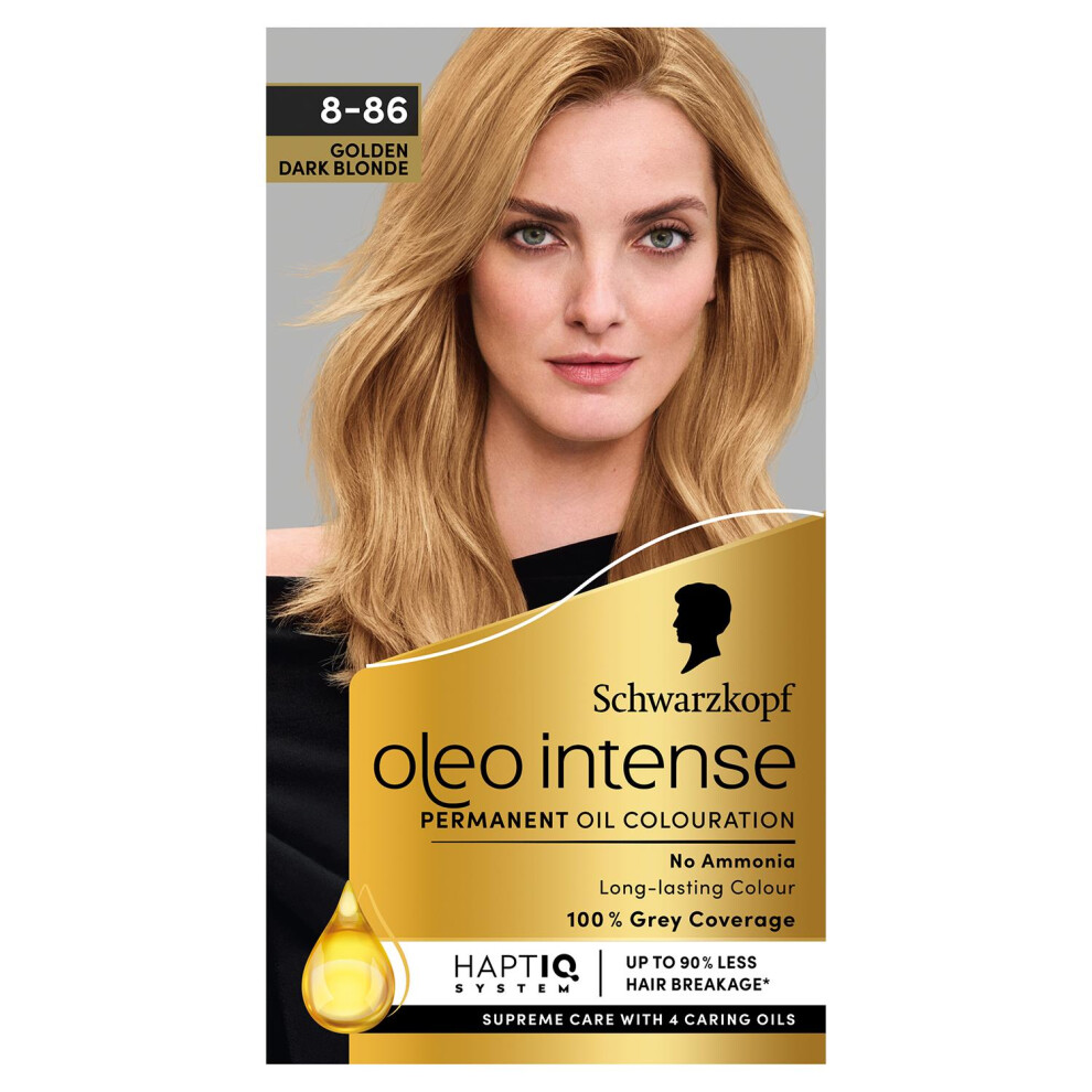 Schwarzkopf Oleo Intense Permanent Oil Colour Hair Dye 8-86 Golden Dark Blonde