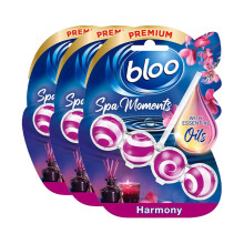 Bloo Toilet Rim Block with Essential Oils for Lasting Freshness &Cleanliness 3pk
