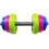 Children's Dumbbells Toy Plastic Barbell-- 1