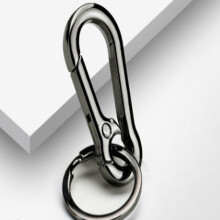 Men Stainless Steel Gourd Buckle Keychain Waist Belt Clip Anti-lost Buckle Hang