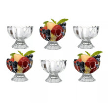6 x Glass Fruit Bowl Cocktail Salad Fruit Serving Dishes Mini Dessert