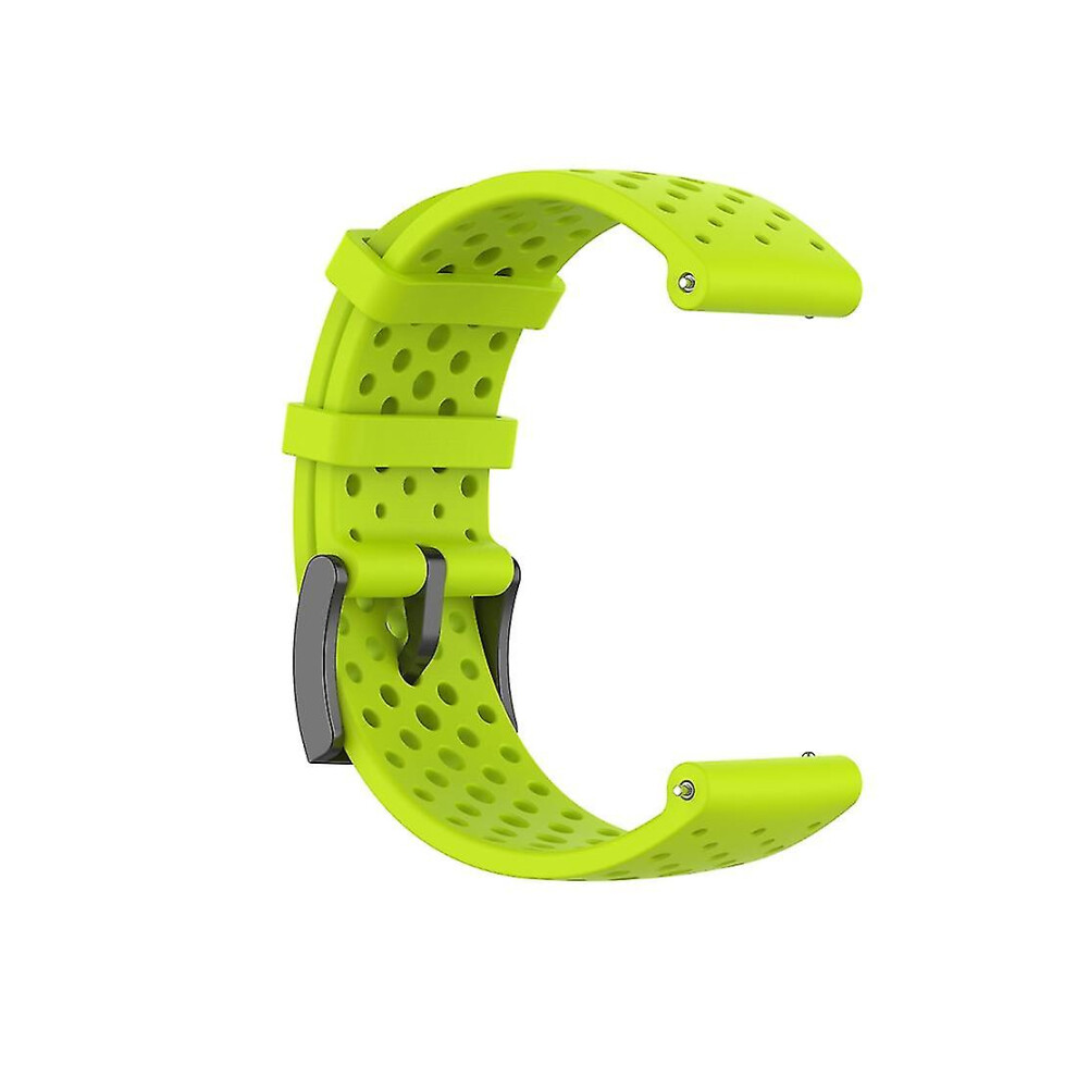 (Green) For Suunto 9 Breathable Silicone Watch Band Green 7364070384327