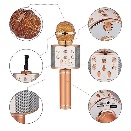 Mic Bluetooth Microphone Wireless Microphone Microphone Iphone Microphone Pc Mic Ktv Singing Microphone Headset Microphone Test A 1