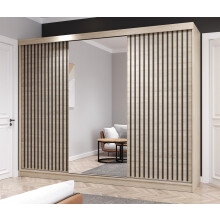 (OAK, 250CM) FHI-kingston Modern Sliding Door Wardrobe