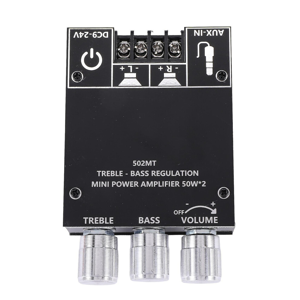 502Mt Bluetooth 5.0 Subwoofer Amplifier Board 2.0 Channel Audio Stereo Amplifier Board 2X50w Bass 7364070396726