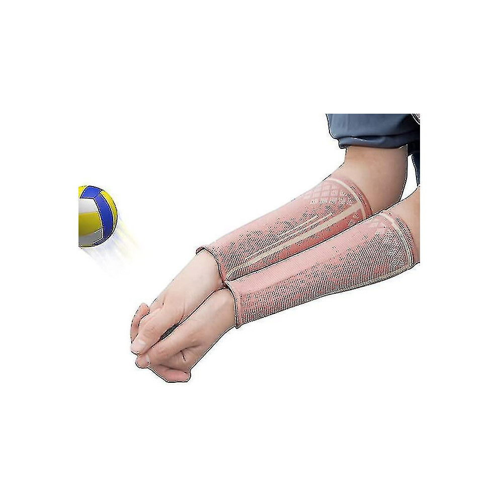 (pink, L) Volleyball Arm Guard Wrist Guard Sports Protection Extended Guard Forearm Wrist Guard 1 Pair-image-OPC-PFRZZKW-NEW