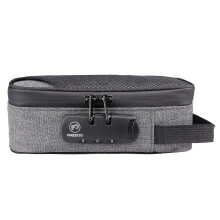 (Gray) Smell Proof Bag With Lock Odor Proof Stash Case Container Storage No Smell Pouch