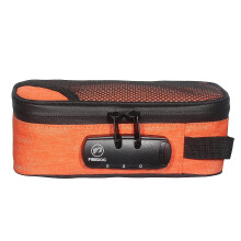 (Orange) Smell Proof Bag With Lock Odor Proof Stash Case Container Storage No Smell Pouch