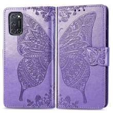 (Light Purple) Butterfly Leather For Oppo A52/a72/a92