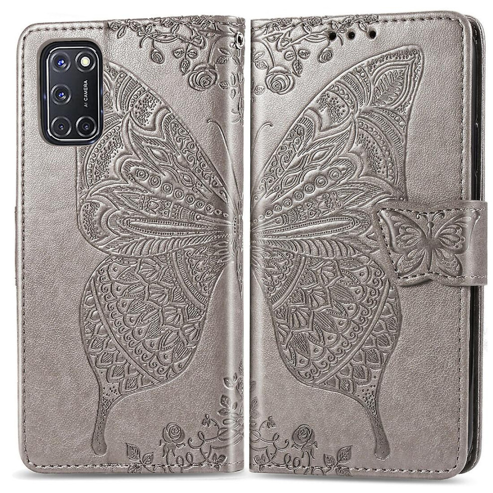(Gray) Butterfly Leather For Oppo A52/A72/A92 Gray 7364070419951