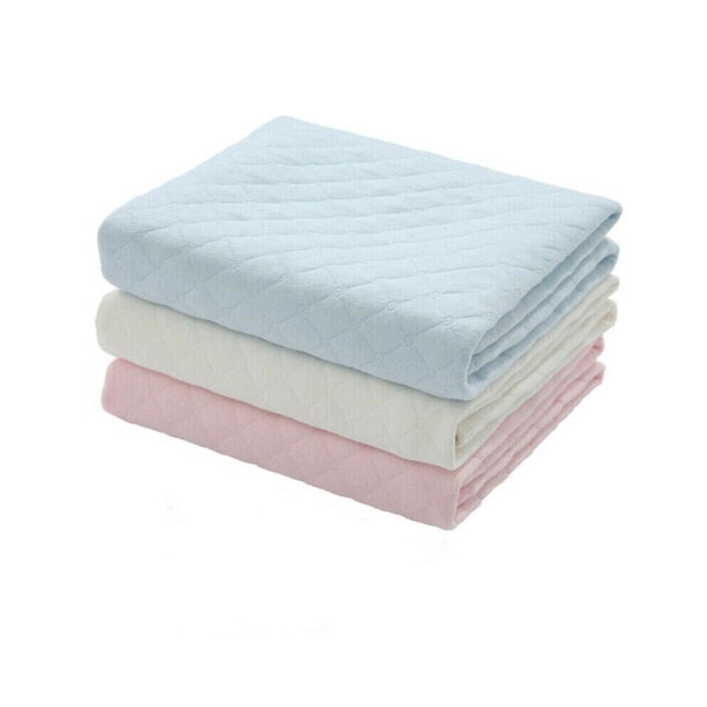 Blue (Blue) Reusable Washable Absorbent Incontinence Bed Pads Sheet Mattress Protector