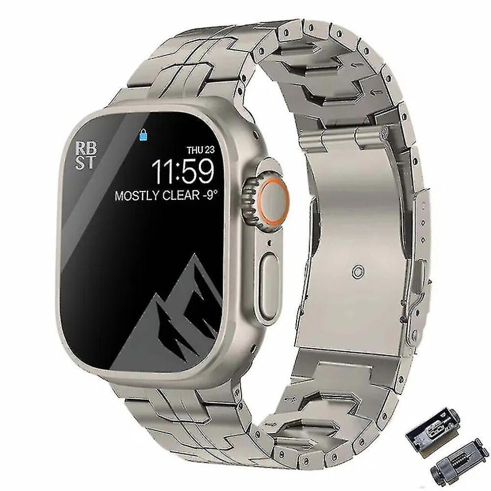 Luxury Titanium Strap For Apple Watch Band Ultra 49Mm 45Mm 44Mm 41Mm 3 Not,Specified 7364070427642
