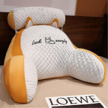 (Orange, B) Reading Pillow For Bed Back Rest Lumbar Support Arm Seat Cushion Lounger Pad