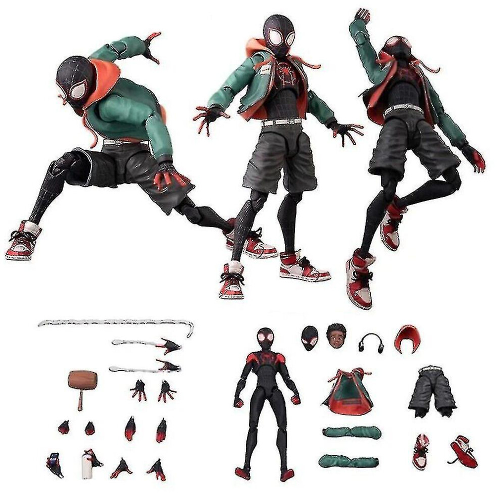 Spider-man: Across The Spider-verse Into The Spider Verse Miles Morales Action Figure Set Fans Gifts Home Decoration-image-OPC-PFS2DGZ-NEW