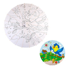 (60cm Singing Bird) 20/30/40/60/80cm Chinese Vintage Diy Paper Umbrella Wedding Decor Photo Shoot Parasol Dance Props (just Decorative Umbrella)