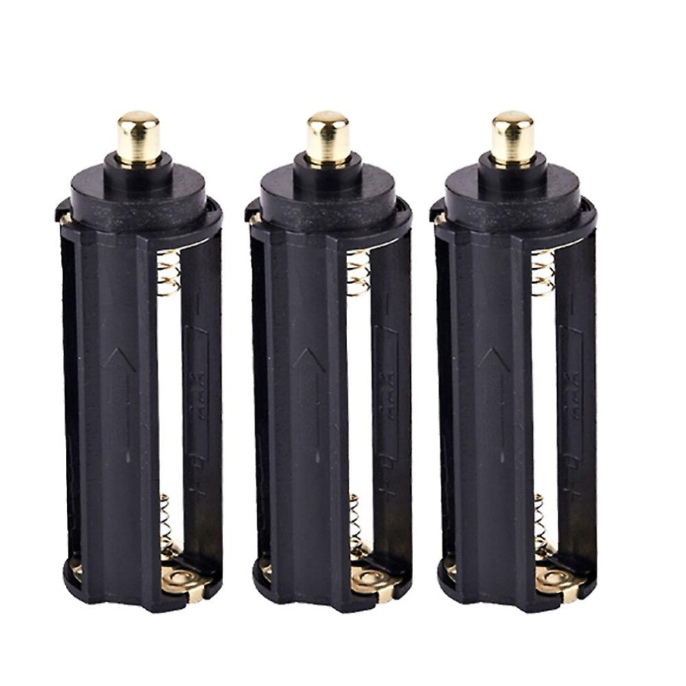 Flashlights 3 X 3 Aaa Battery Holder Spring Box For Flashlight Torch High Quality 7364070451388