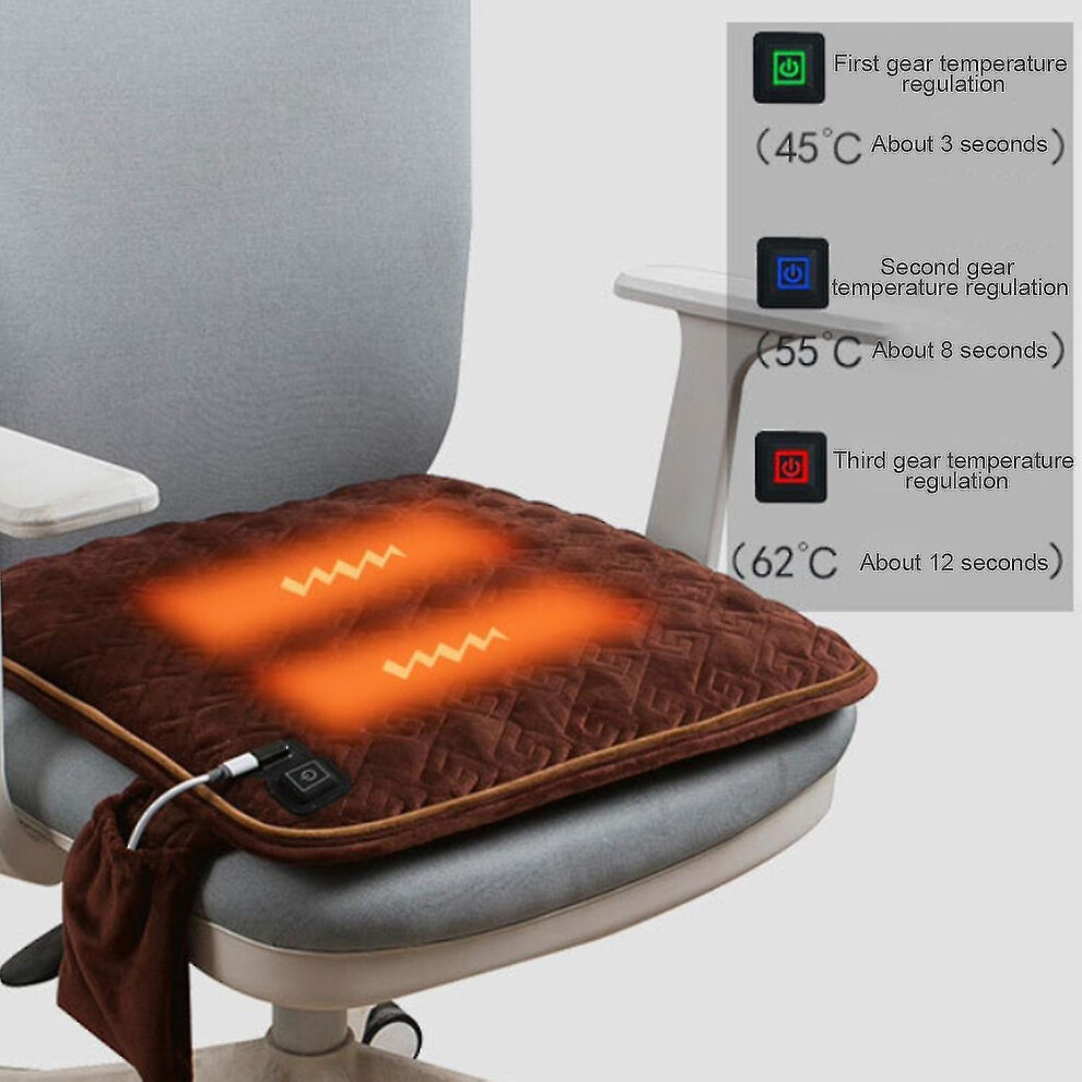 Brand New Heated Seat Cushion 12V For Car Fast Heating Temperature Adjustable Seat Pad 7364070472499