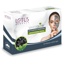 Lotus Herbals WhiteGlow Activated Charcoal Brightening Facial Kit 4in1
