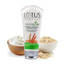 Lotus Herbals WhiteGlow Oatmeal And Yogurt Skin Whitening Scrub, 100g