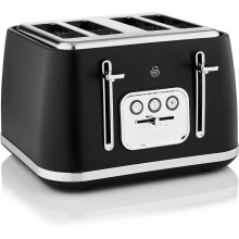 Swan Serenity 4 Slice Toaster ST19024BLK (Black) UK