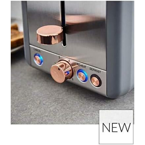 Tower Tower Cavaletto Pyramid Kettle & 2 Slice Toaster Kitchen Set (Grey) 2