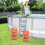 (Orange) Universal Pool Ladder And Step Weight(20l) Easy 3