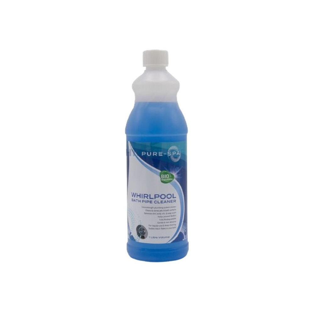 Whirlpool Spa Bath Pipe System Cleaner Degreaser Pure Spa Professional 1 Litre