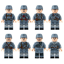(8pcs New Eighth Route Army) Military Mini Figures Building Kit fit for Lego