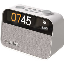 Pure MOMENT Alarm Clock Radio with DAB+ & Bluetooth - White