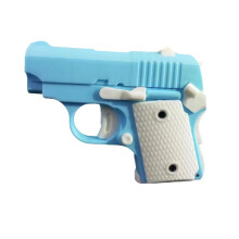 (Blue) New Upgraded Fidget Toys Adultos Impresin - Plastica Toy Knife Fidget Toys Adultos - 3d Fidget Guns Toy Edcs Fidget Toys