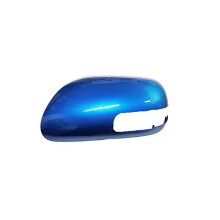 (Blue Left) For 09 12 Toyota Auris Rearview Mirror Shell Rear View Mirror Cover Shell Mirror Accessories