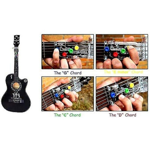 Guitar Learning System, Guitar Teaching Aid, Classical Wizards, Practice Tuner, Tools And Painproof Finger Guitar Aid 2
