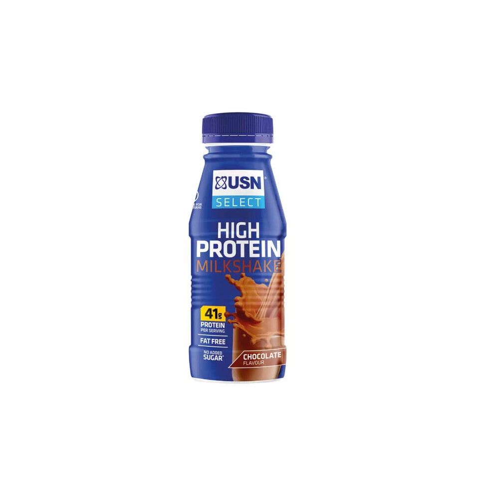 (Pack Of 24) USN Select High Protein Milkshake Chocolate 500ml
