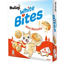 (Pack Of 6) Nutini White Bites Biscuits 200g